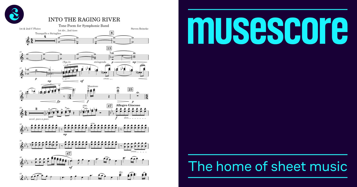Into the raging river Sheet Music for Trumpet other (Solo