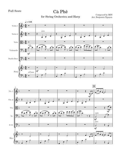 Cà Phê - MIN (arr. benjamin nguyen)