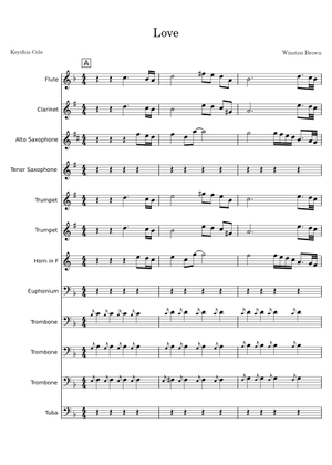 Love - Keyshia Cole Sheet Music for Trombone, Euphonium