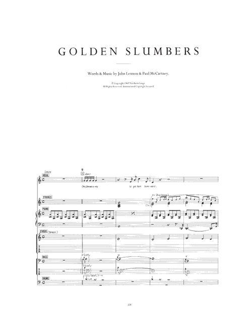 Golden Slumbers - The Beatles (Transcribed Score)