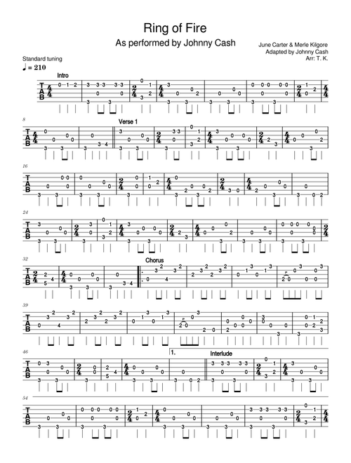 Ring of Fire - Johnny Cash