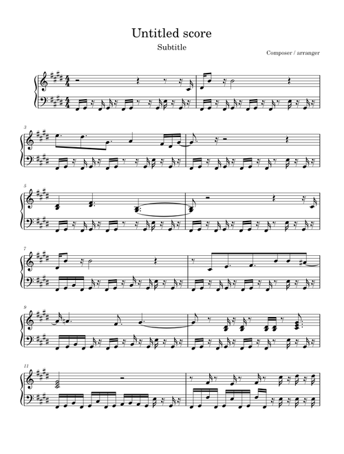 att50 sheet music arranged by enavpham