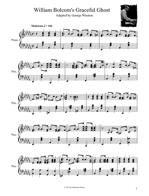 William Bolcom's Graceful Ghost, adapted by George Winston