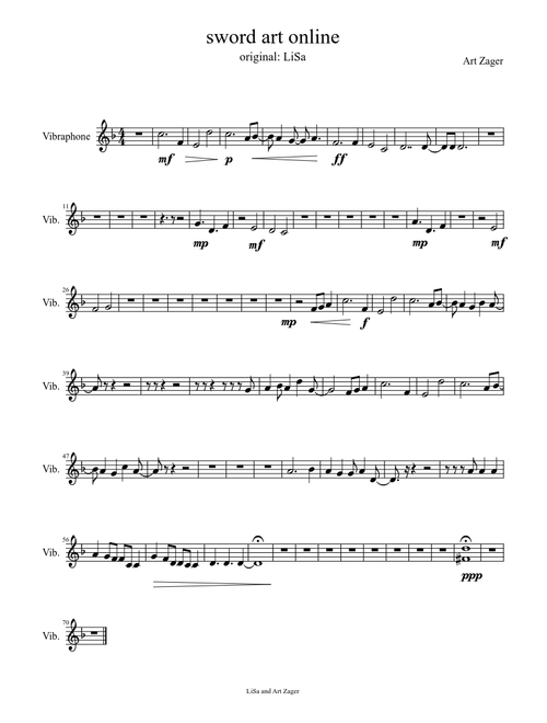 Sword Art Online- vibraphone- percussion set