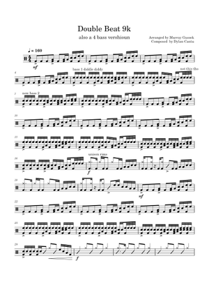 Double Beat 2004 (bass) Sheet Music for Bass drum (Marching Band