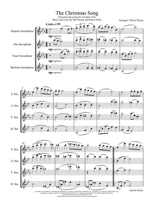 The Christmas Song (Chestnuts Roasting On An Open Fire) (Arr. Oliver Payan) - John Denver (Woodwind Ensemble)