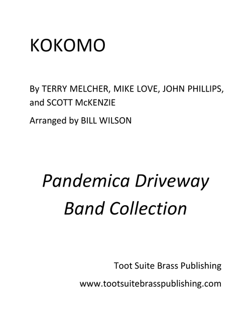 Kokomo (Arr. Bill Wilson) - The Beach Boys (Small Ensemble)
