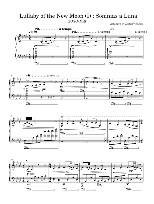 Lullaby of the New Moon (I): Somnias a Luna – HOYO-MiX