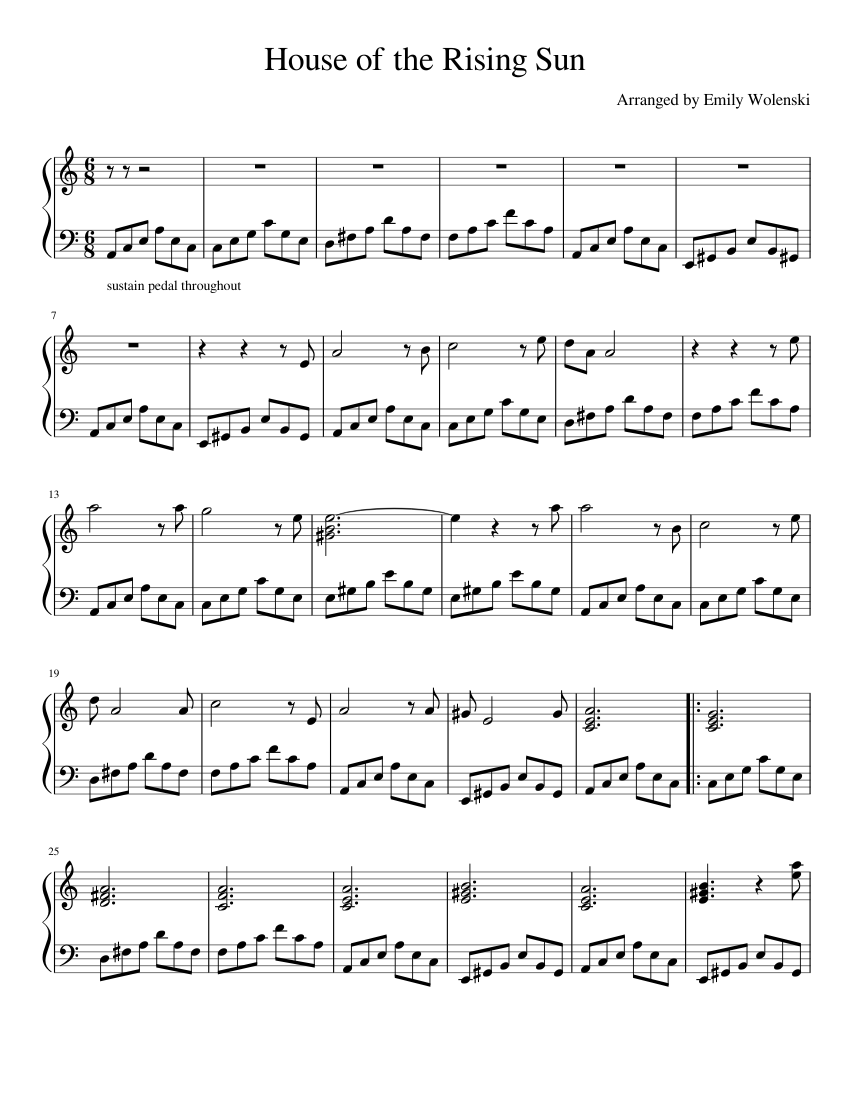 House of the rising sun trumpet 2025