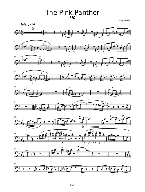 Pink Panther (bassoon) – Henry Mancini