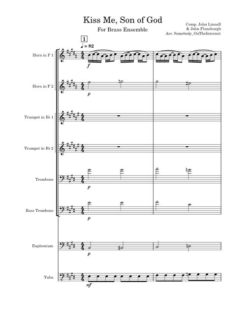 Kiss Me, Son of God – They Might Be Giants (Brass Ensemble)