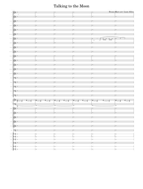 Talking to the moon – Bruno Mars Talking to the Moon Marching Arrangement