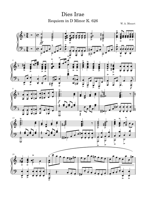 Dies Irae, KV 626 – Wolfgang Amadeus Mozart