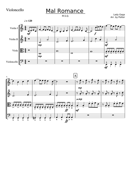 Bad Romance Violoncello