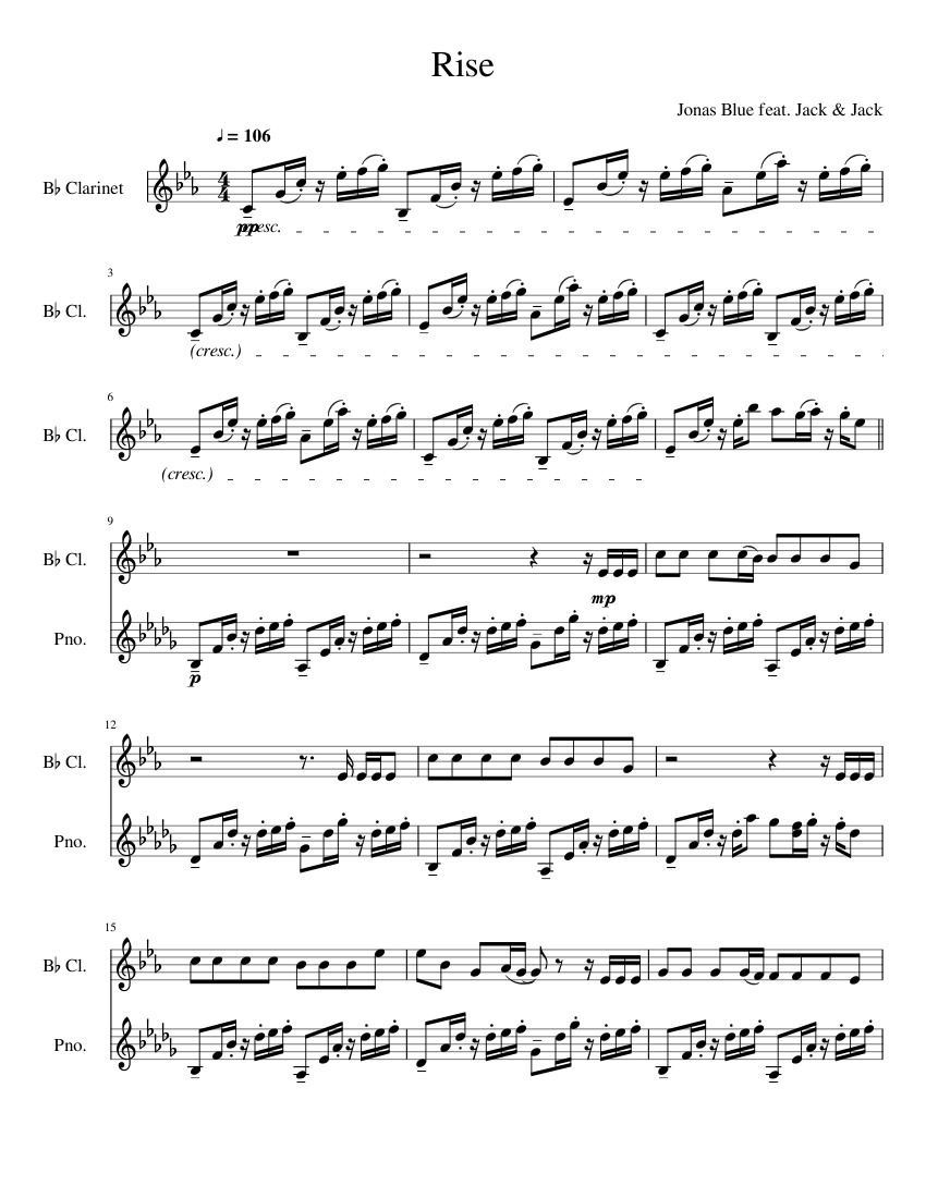 METHOD For SWINGING CLARINET ス (日本語) 楽譜 Django Reinhardt - Minor Swing - solo - clarinet Bb Sheet