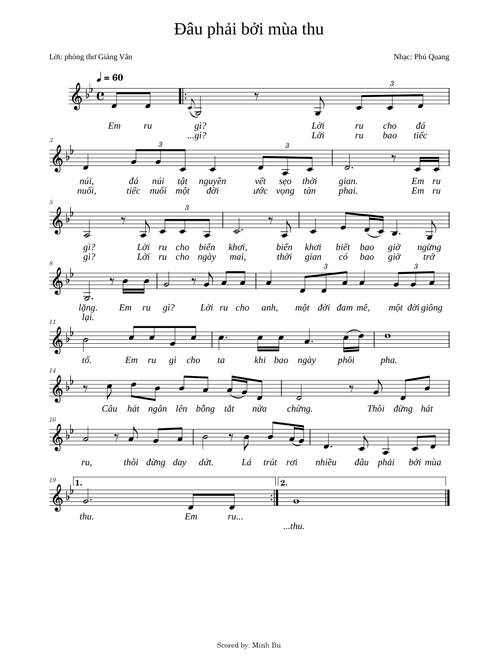 Đâu phải bởi mùa thu