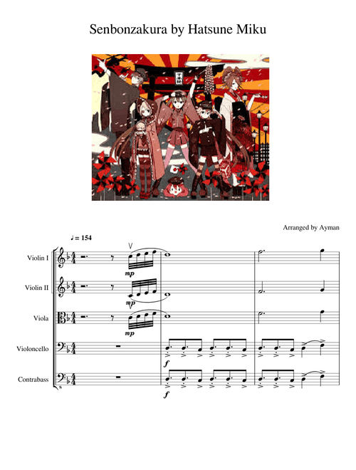 Senbonzakura by Hatsune Miku (Read Description for the more realistic version)