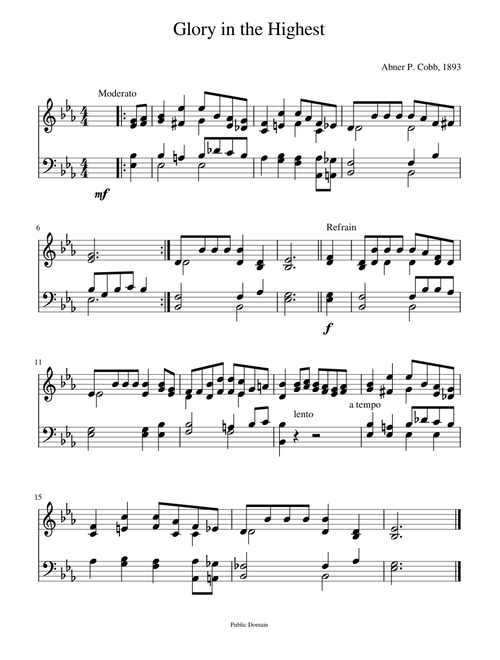 Do you know the song the angels sang (Fillmore) - J. H. Fillmore