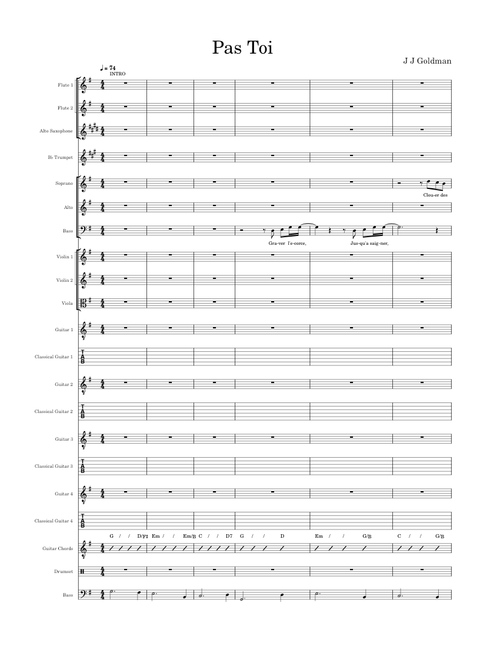 Pas Toi – Jean-Jacques Goldman