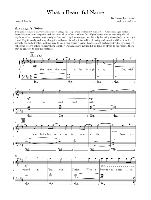 What a Beautiful Name – Hillsong Worship (Song of Serafin)
