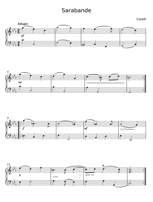 Sarabande - Arcangelo Corelli