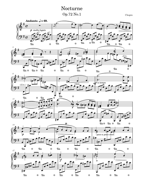 Nocturne Op.72 No.1- Chopin
