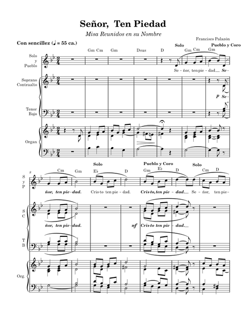 Señor,  Ten Piedad -Misa Reunidos en su Nombre- (Francisco Palazon)