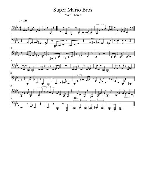 Super Mario Bros for Tuba