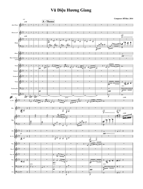 Vũ Điệu Hương Giang | Perfume river’s Dance (Instrumental music)(Score & Parts) - Do Bao (Orchestra)