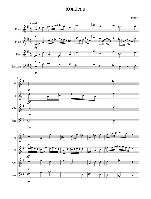 Rondeau from "Abdelazer" – Henry Purcell Rondeau
