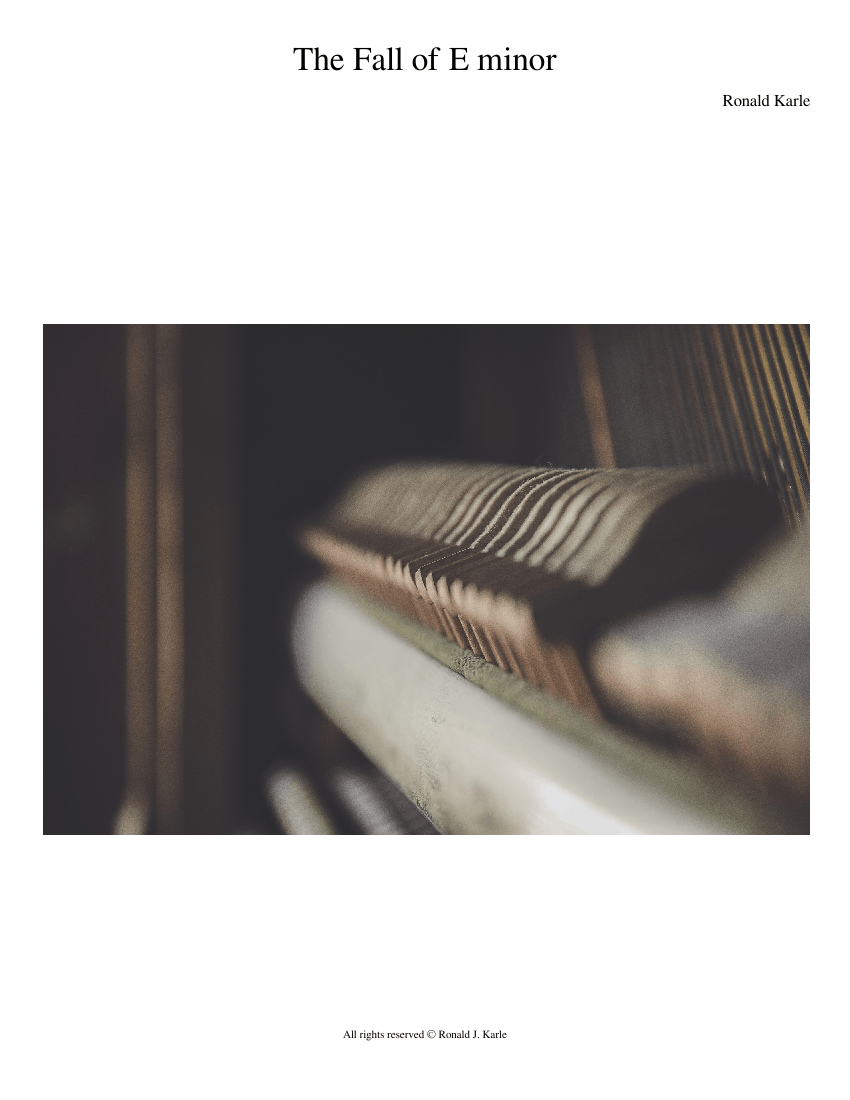 The Fall of E minor Sheet music for Piano (Solo) Easy | Musescore.com