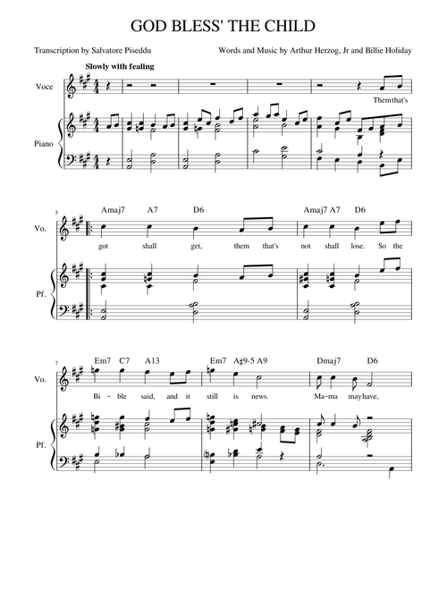 God Bless the Child – Billie Holiday & Arthur Herzog Jr.