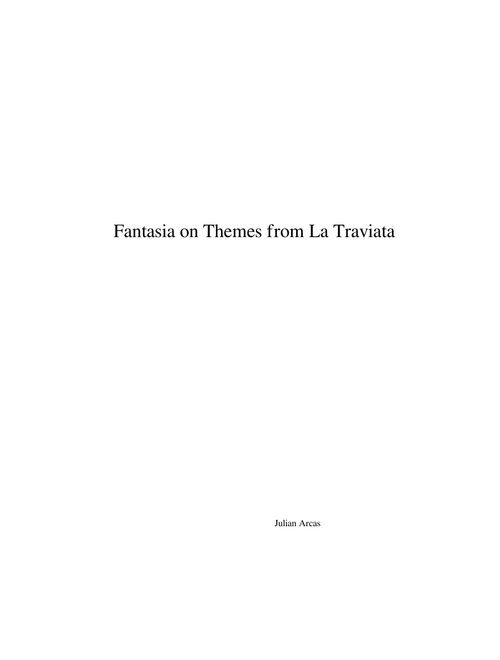 Fantasia on Themes from La Traviata