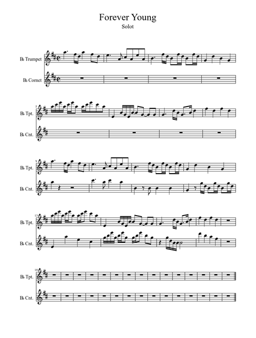 Forever Young - Trumpet Solo