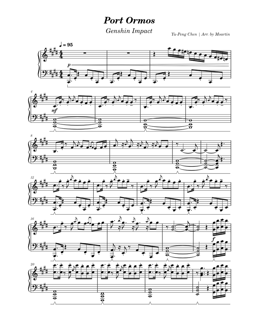 Port Ormos Sheet music for Piano (Solo)