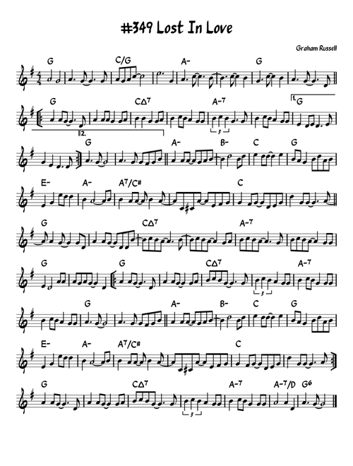 Lost In Love (Arr. John Fries) - Air Supply (Lead Sheet - Fake Book)