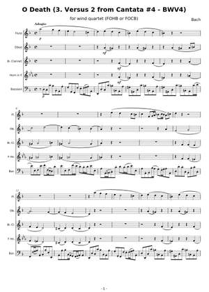 Cantata n.4 (versus II) BWV 4 - Johann Sebastian Bach Sheet