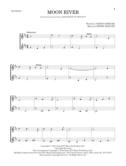 Moon River - Andy Williams (Trumpet Duet)