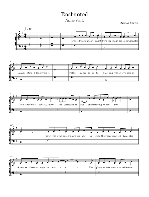 Enchanted - Taylor Swift
