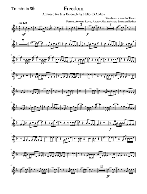 Freedom (Arr. Helios D'Andrea) - Jon Batiste (Trumpet Solo)