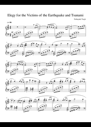 Elegy (updated) Sheet Music for Piano, Euphonium, Tuba