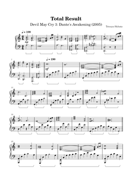 Free Tetsuya Shibata sheet music | Download PDF or print on