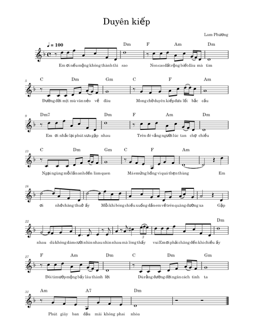 Duyên kiếp – Lam Phuong