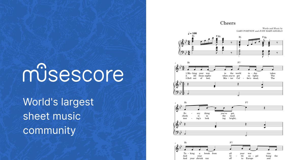 Cheers theme Misc Television Cheers Theme Song Sheet music for Piano