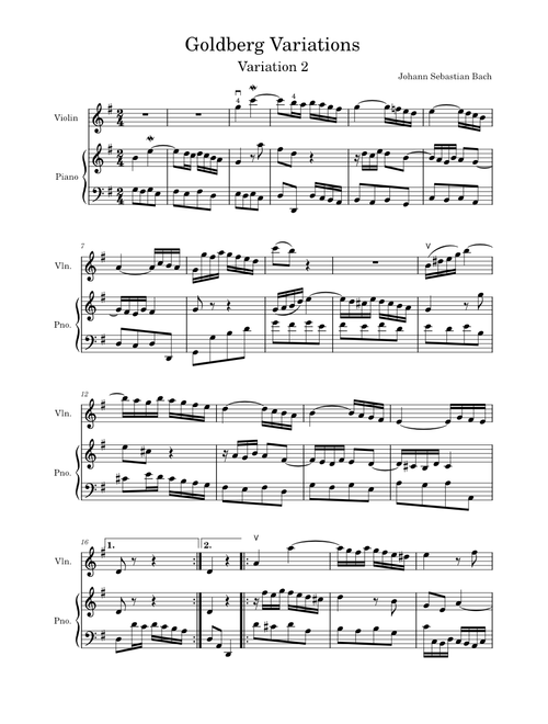 Goldberg-Variationen, BWV 988 – Johann Sebastian Bach Goldberg-Variationen, BWV 988 (Variatio 2. a 1 Clav.) – Johann Sebastian Bach goldberg2
