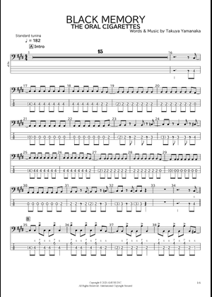 the oral cigarettes black memory BLACK MEMORY – THE ORAL CIGARETTES Sheet Music for Piano (Solo)