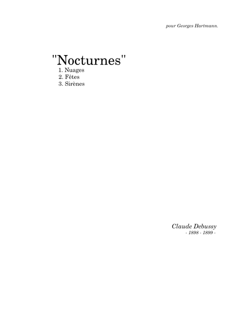 Debussy - Nocturnes [1.Nuages]