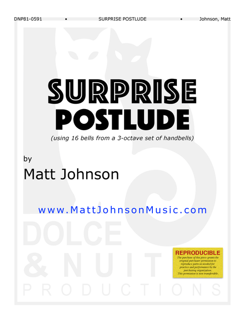 Surprise Postlude ~ only 16 bells needed! - REPRODUCIBLE - Matt Johnson (Handbell)