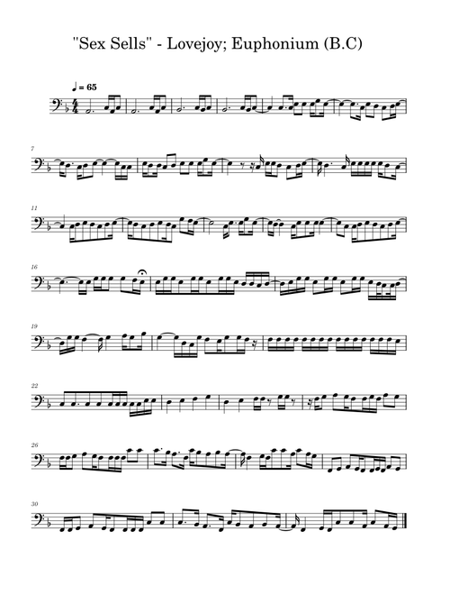 Sex Sells – Lovejoy; Euphonium/Trombone
