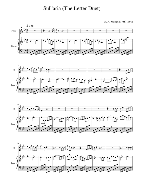 Mozart - Sull'aria (The Letter Duet)